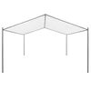 vidaXL Belvédère de jardin 400x400x260 cm Blanc 180 g/m²
