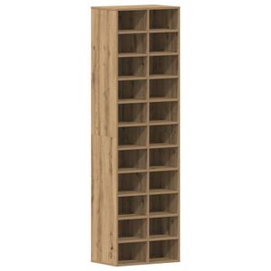 vidaXL Meuble &agrave; chaussures ch&ecirc;ne artisanal 54x34x183cm bois ing&eacute;nierie