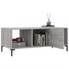vidaXL Table basse sonoma gris 102x50x40 cm bois d'ing&eacute;nierie