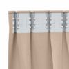 vidaXL Rideaux occultants Taupe Polyester