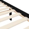 vidaXL Cadre de lit sans matelas noir 200x200 cm bois massif de pin