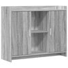 vidaXL Buffet Grey Sonoma 98,5 x 33 x 80 cm Bois d'ing&eacute;nierie
