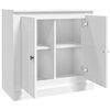 vidaXL Buffet blanc brillant 70x35,5x67,5 cm bois d'ingénierie