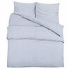 vidaXL Ensemble de housse de couette Gris 200x200 cm Microfibre l&eacute;g&egrave;re