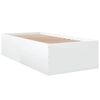 vidaXL Cadre de lit sans matelas blanc 100x200 cm