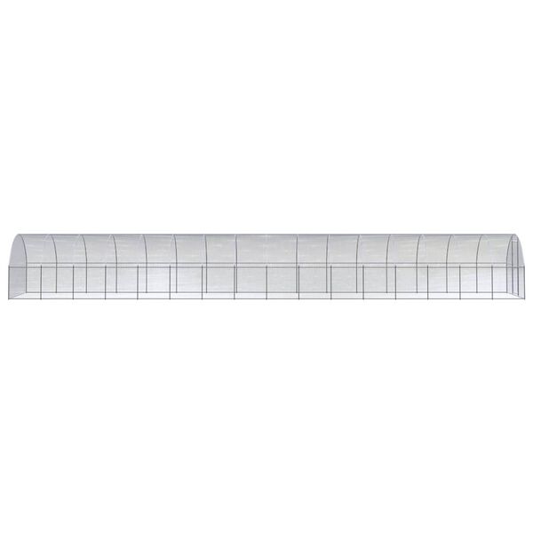 vidaXL Poulailler d'ext&eacute;rieur 3x16x2 m Acier galvanis&eacute;