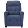 vidaXL Fauteuil de massage Bleu Tissu