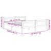 vidaXL Cadre de lit sans matelas pin massif marron miel 140x200 cm