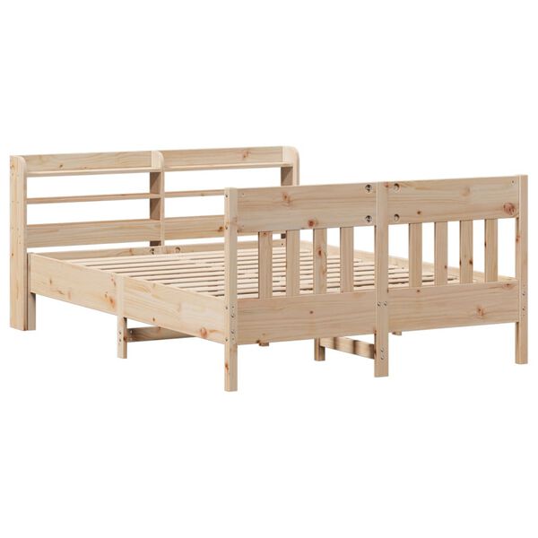 vidaXL Cadre de lit sans matelas 140x190 cm bois de pin massif