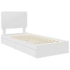 vidaXL Lit de Rangement Blanc 75 x 190 cm Bois d'ing&eacute;nierie