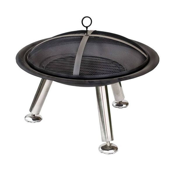 RedFire Vasque &agrave; feu Chicago Noir Acier 75 cm 85013