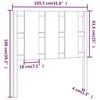 vidaXL T&ecirc;te de lit 105,5x4x100 cm Bois massif de pin