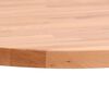 vidaXL Dessus de table &Oslash;70x1,5 cm rond bois massif de h&ecirc;tre