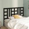 vidaXL T&ecirc;te de lit Noir 166x4x100 cm Bois massif de pin