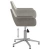 vidaXL Chaises pivotantes &agrave; manger lot de 2 Gris clair Velours
