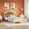vidaXL Lit biblioth&egrave;que sans matelas 150x200 cm bois massif de pin