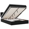 VidaXL Cadre de lit ottoman avec matelas noir 140x200 cm velours