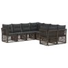 vidaXL Ensemble de canap&eacute; de jardin 8 pc 8-Nombre de places Gris