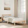 vidaXL Cadre de lit extra long sans matelas 100x210 cm bois massif pin