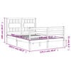 vidaXL Cadre de lit sans matelas 120x200 cm bois massif