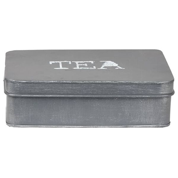LABEL51 Bo&icirc;te de th&eacute; 27x19x8 cm Gris antique
