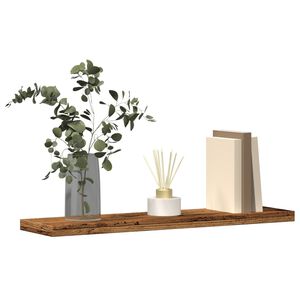 vidaXL &Eacute;tag&egrave;res murales 4 pcs vieux bois 40x20x1,5cm bois d'ing&eacute;nierie