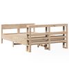 vidaXL Cadre de lit sans matelas 135x190 cm bois de pin massif