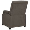 vidaXL Fauteuil inclinable gris fonc&eacute; tissu microfibre