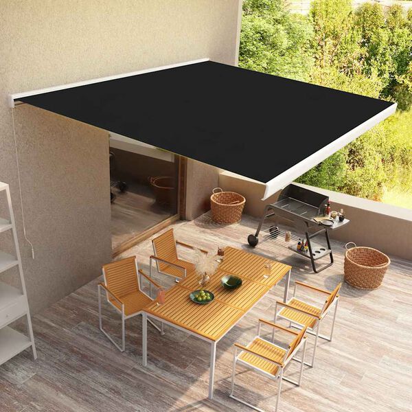 vidaXL Store &agrave; cassette manuel 400x300 cm Anthracite