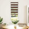 vidaXL Store z&egrave;bre marron 40x100 cm largeur du tissu 35,9 cm polyester