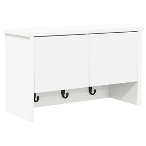 vidaXL Porte-manteau mural Montage mural Blanc 50 x 20 x 30 cm