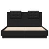 vidaXL Cadre de lit sans matelas noir 135x190 cm