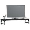 vidaXL Support de moniteur noir 85x23x15,5 cm bois d'ingénierie