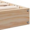 vidaXL Cadre de lit sur&eacute;lev&eacute; Naturel 213.5 x 104 x 9 cm Pin massif