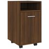 vidaXL Armoire appoint &agrave; roues Ch&ecirc;ne marron 33x38x60 cm