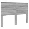 vidaXL Lit de Rangement Gris Sonoma 140 x 200 cm Bois d'ing&eacute;nierie