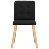 vidaXL Chaises &agrave; manger lot de 4 noir tissu