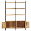 vidaXL Biblioth&egrave;que &agrave; 4 niveaux 124x30x180 cm Bois de manguier brut
