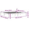 vidaXL Cadre de lit sans matelas cire marron 180x200cm bois pin massif