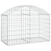 vidaXL Panier de gabions arqu&eacute; 100x50x60/80 cm Fer galvanis&eacute;