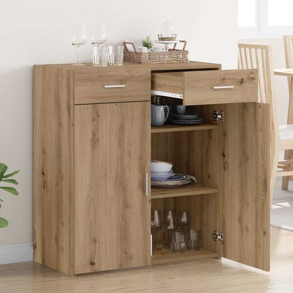 vidaXL Armoire de rangement ch&ecirc;ne artisanal 80 x 42.5 x 93.5 cm