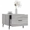 vidaXL Tables basses 2 pcs sonoma gris 50x50x40 cm bois d'ing&eacute;nierie