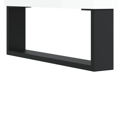 vidaXL Tables de chevet 2pcs blanc brillant 40x30x50cm bois ingénierie