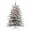 vidaXL Sapin de Noël Artificiel à Branches Articulées Blanc 150 cm