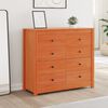 vidaXL Armoire lat&eacute;rale cire marron 100x40x90 cm bois de pin massif