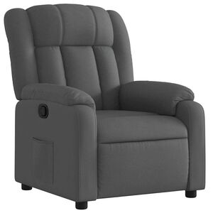 vidaXL Fauteuil inclinable Gris fonc&eacute; Tissu