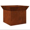 vidaXL Braise Rouill&eacute; 50 x 50 x 40 cm Acier r&eacute;sistant aux intemp&eacute;ries