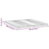 vidaXL Surmatelas Blanc 180 x 200 cm Tissu en Tricot