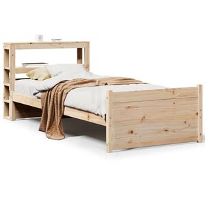 vidaXL Cadre de lit avec t&ecirc;te de lit sans matelas 75x190 cm
