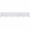 vidaXL Paravent 5 panneaux Tissu 600 x 80 cm Blanc sable